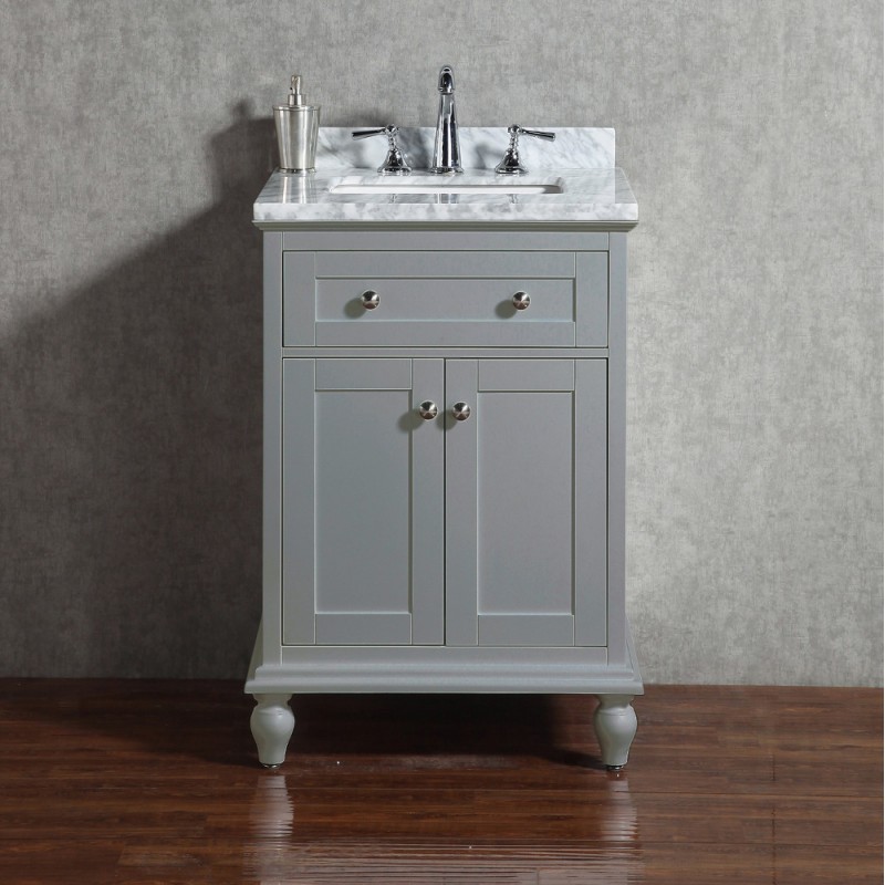 Yasmine Floor Mount 24” Single Sink Vanity Freestanding Bathroom