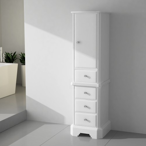 Charm Solid Wood 18" Linen Tower Freestanding Linen Tower Toronto