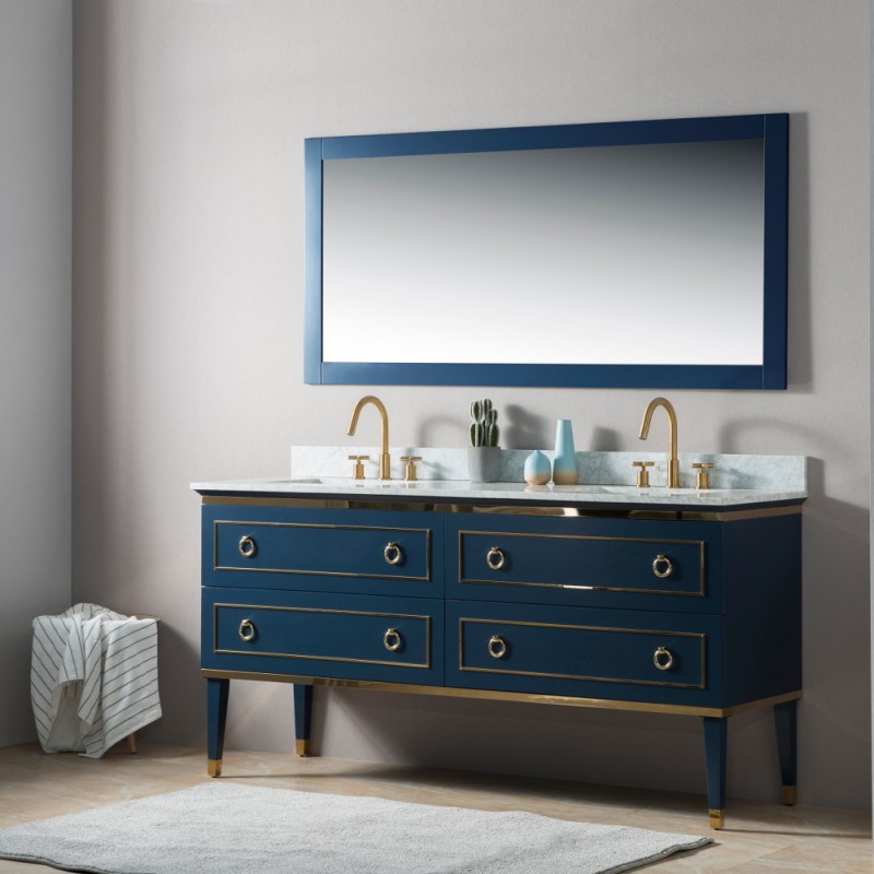 Bluestar 60 Double Sink Vanity Freestanding Bathroom