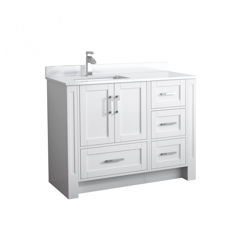 Flow Floor Mount 44” (324143) Single Sink Vanity Freestanding