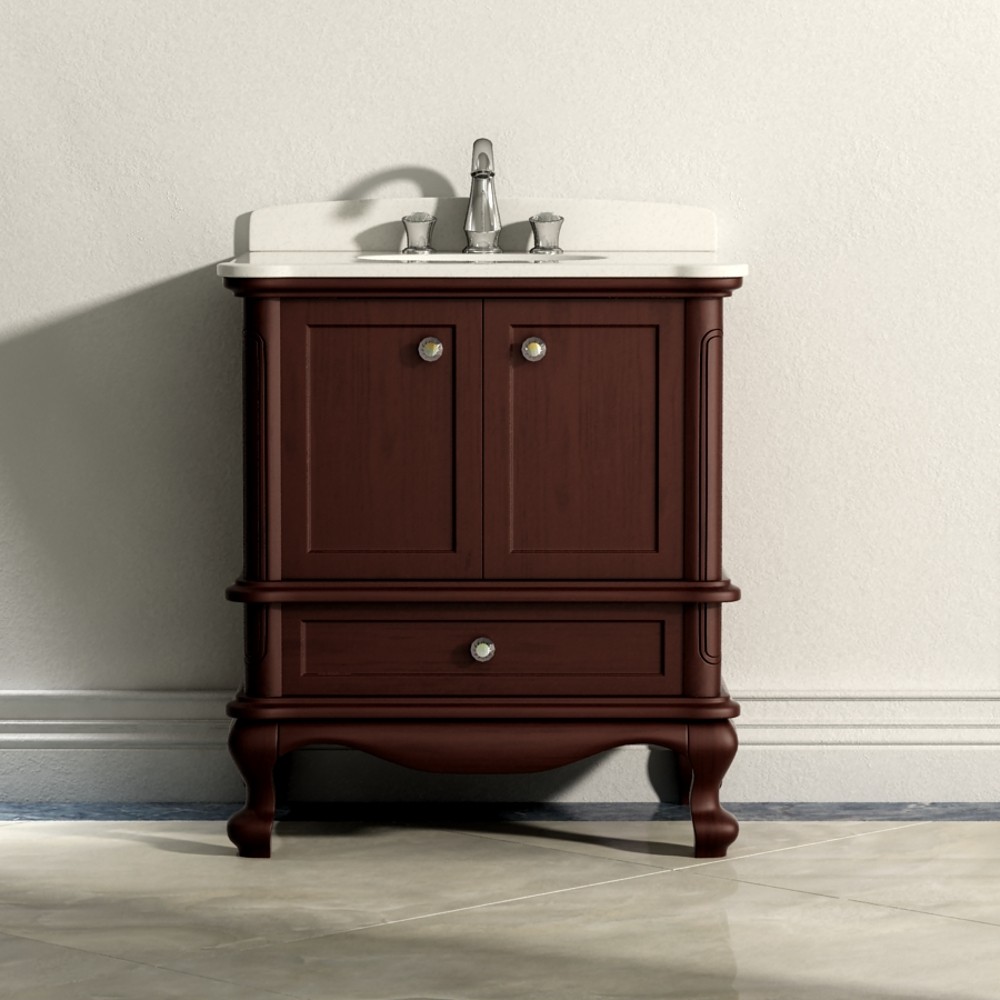 Madera Floor Mount 30” Single Sink Vanity Freestanding Bathroom