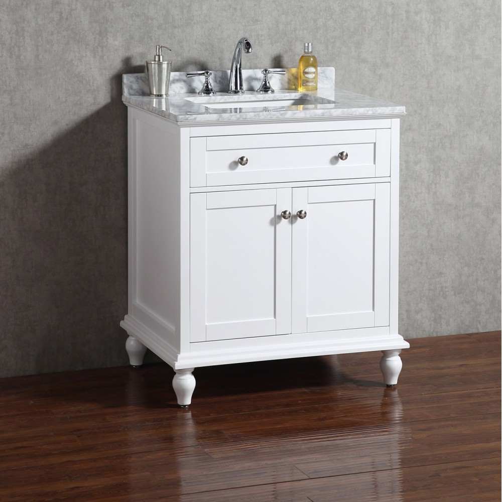Yasmine Floor Mount 30” Single Sink Vanity Freestanding Bathroom