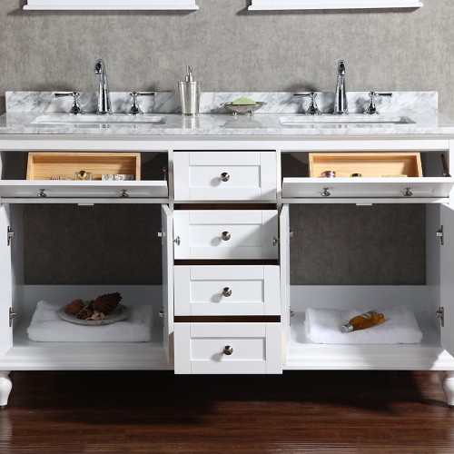 Yasmine Floor Mount 60” Double Sink Vanity – Freestanding Bathroom Vanities - Toronto, Canada | Virta Luxury Bathroom Furniture