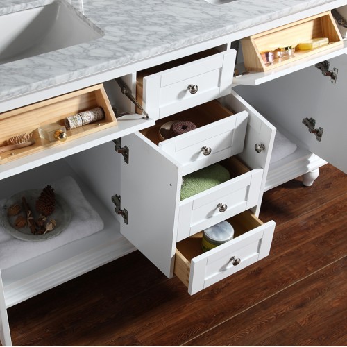 Yasmine Floor Mount 60” Double Sink Vanity – Freestanding Bathroom Vanities - Toronto, Canada | Virta Luxury Bathroom Furniture