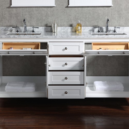 Yasmine Floor Mount 72” Double Sink Vanity – Freestanding Bathroom Vanities - Toronto, Canada | Virta Luxury Bathroom Furniture