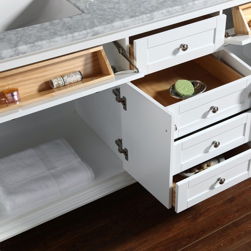 Yasmine Floor Mount 72” Double Sink Vanity – Freestanding Bathroom Vanities - Toronto, Canada | Virta Luxury Bathroom Furniture