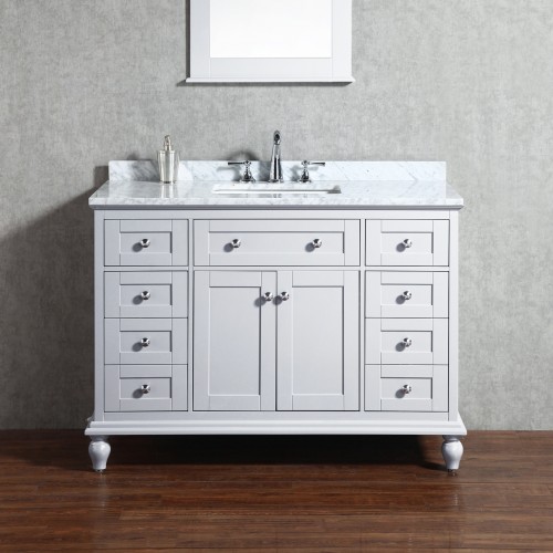 Yasmine Floor Mount 48” Single Sink Vanity – Freestanding Bathroom Vanities - Toronto, Canada | Virta Luxury Bathroom Furniture