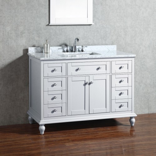 Yasmine Floor Mount 48” Single Sink Vanity – Freestanding Bathroom Vanities - Toronto, Canada | Virta Luxury Bathroom Furniture