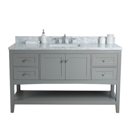 Sirena Floor Mount 60" Single Sink Vanity