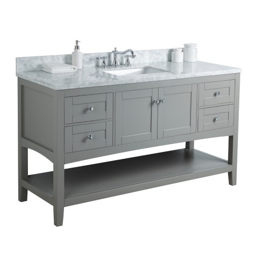 Sirena Floor Mount 60" Single Sink Vanity