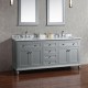 Yasmine Floor Mount 72" Double Sink Vanity