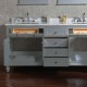 Yasmine Floor Mount 72" Double Sink Vanity