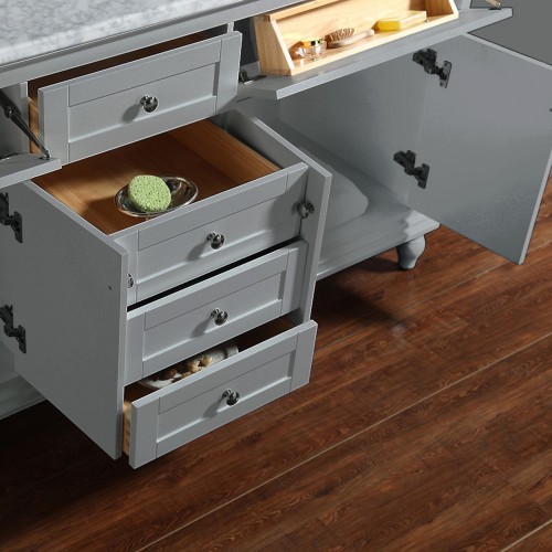 Yasmine Floor Mount 72” Double Sink Vanity – Freestanding Bathroom Vanities - Toronto, Canada | Virta Luxury Bathroom Furniture