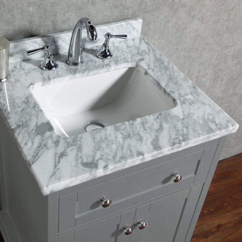 Yasmine Floor Mount 24” Single Sink Vanity – Freestanding Bathroom Vanities - Toronto, Canada | Virta Luxury Bathroom Furniture