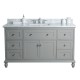 Yasmine Floor Mount 60&quot; Single Sink Vanity