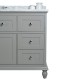 Yasmine Floor Mount 60" Single Sink Vanity