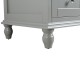 Yasmine Floor Mount 60" Single Sink Vanity