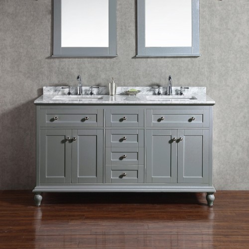 Yasmine Floor Mount 60” Double Sink Vanity – Freestanding Bathroom Vanities - Toronto, Canada | Virta Luxury Bathroom Furniture