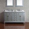 Yasmine Floor Mount 60” Double Sink Vanity – Freestanding Bathroom Vanities - Toronto, Canada | Virta Luxury Bathroom Furniture