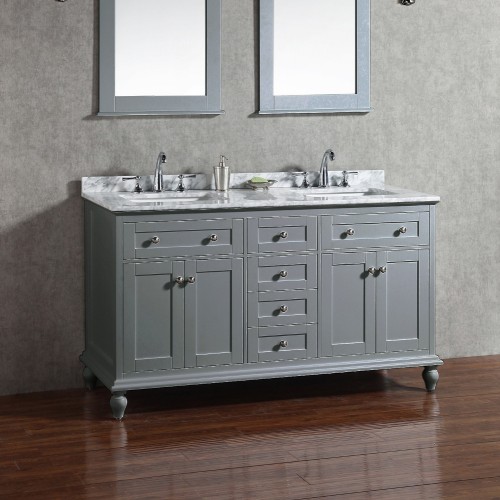 Yasmine Floor Mount 60” Double Sink Vanity – Freestanding Bathroom Vanities - Toronto, Canada | Virta Luxury Bathroom Furniture