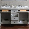 Yasmine Floor Mount 60” Double Sink Vanity – Freestanding Bathroom Vanities - Toronto, Canada | Virta Luxury Bathroom Furniture