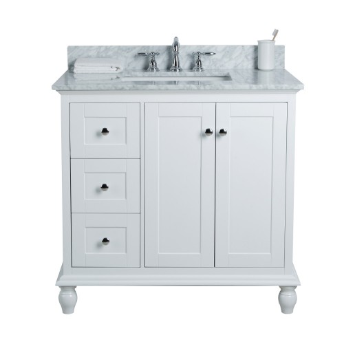 Yasmine Floor Mount 36” Single Sink Vanity – Freestanding Bathroom Vanities - Toronto, Canada | Virta Luxury Bathroom Furniture