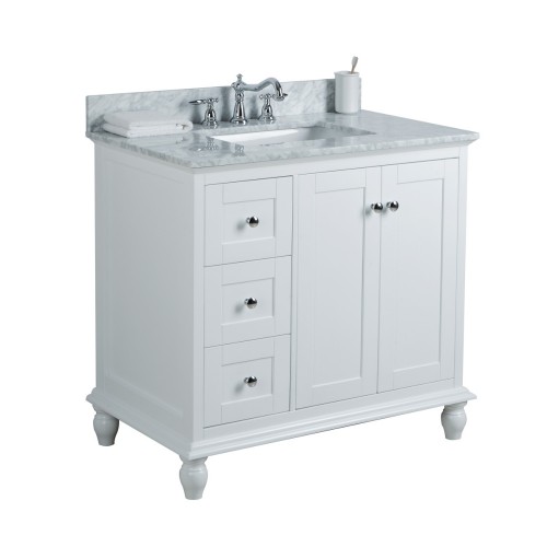 Yasmine Floor Mount 36” Single Sink Vanity – Freestanding Bathroom Vanities - Toronto, Canada | Virta Luxury Bathroom Furniture