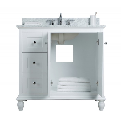 Yasmine Floor Mount 36” Single Sink Vanity – Freestanding Bathroom Vanities - Toronto, Canada | Virta Luxury Bathroom Furniture