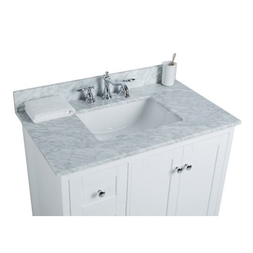 Yasmine Floor Mount 36” Single Sink Vanity – Freestanding Bathroom Vanities - Toronto, Canada | Virta Luxury Bathroom Furniture