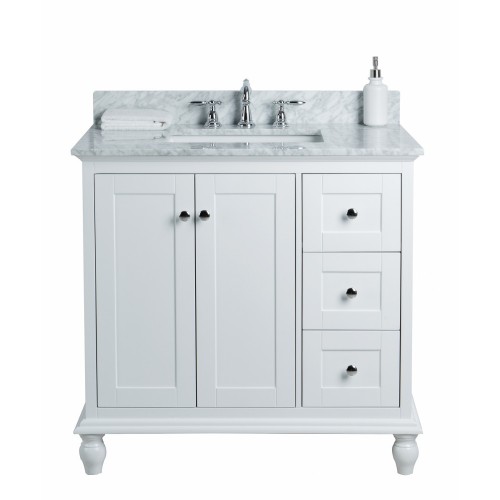 Yasmine Floor Mount 36” Single Sink Vanity – Freestanding Bathroom Vanities - Toronto, Canada | Virta Luxury Bathroom Furniture