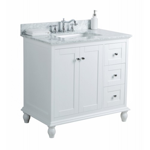 Yasmine Floor Mount 36” Single Sink Vanity – Freestanding Bathroom Vanities - Toronto, Canada | Virta Luxury Bathroom Furniture