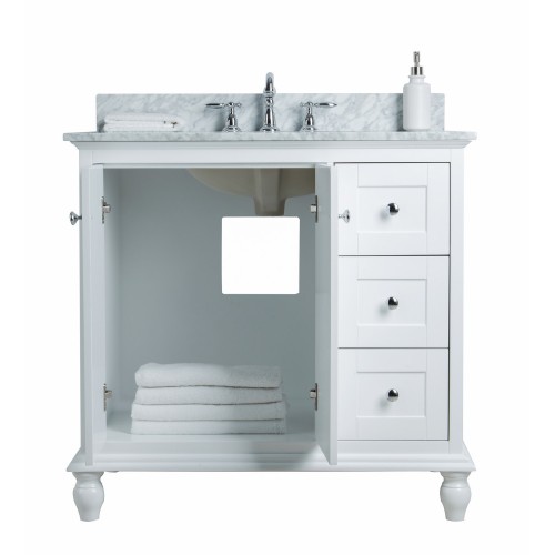 Yasmine Floor Mount 36” Single Sink Vanity – Freestanding Bathroom Vanities - Toronto, Canada | Virta Luxury Bathroom Furniture