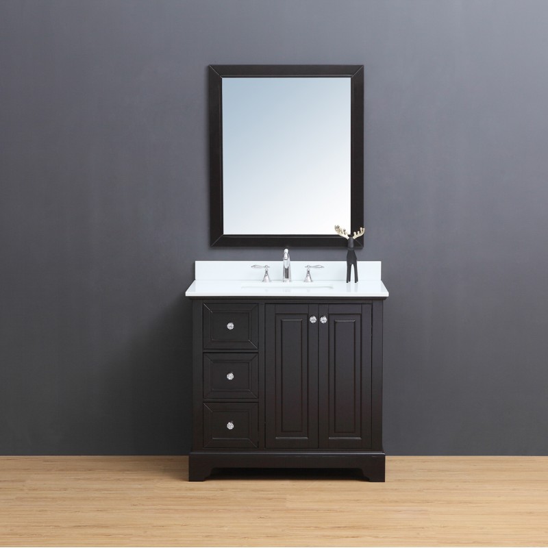 Dalia Floor Mount 36” Single Sink Vanity Freestanding Bathroom