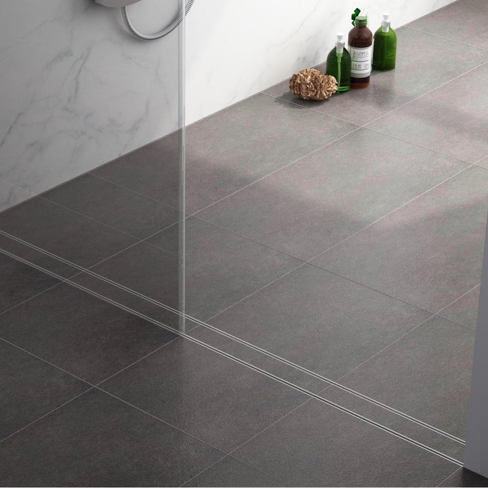 Tile shower floor shop drain