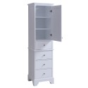 Dalia Solid Wood 18" Linen Tower