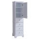 Dalia Solid Wood 18" Linen Tower