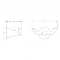 Rhea Double Robe Hook