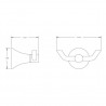 Rhea Double Robe Hook