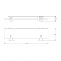 Rhea Single Glass Shelf