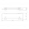 Rhea Single Glass Shelf