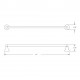 Rhea 12&quot; Single Towel Bar