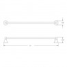 Rhea 12" Single Towel Bar