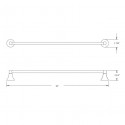 Rhea 18" Single Towel Bar