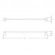 Rhea 30&quot; Single Towel Bar