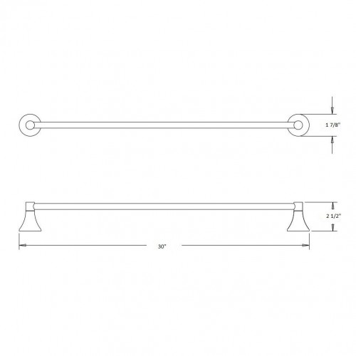 Rhea 30" Single Towel Bar