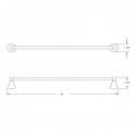 Rhea 30" Single Towel Bar