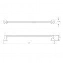 Rhea 24" Single Towel Bar