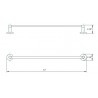 Daphne 12" Single Towel Bar