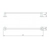 Daphne 18" Single Towel Bar