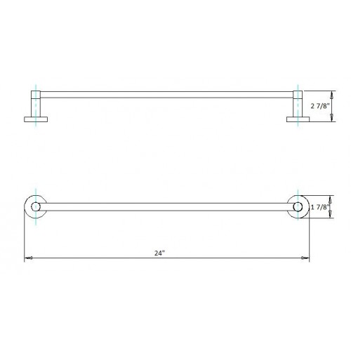 Daphne 24" Single Towel Bar